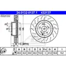 ATE 24.0132-0137.1 Bremsscheiben 2 Stück MERCEDES-BENZ