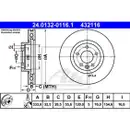 ATE 24.0132-0116.1 Bremsscheiben 2 Stück VW