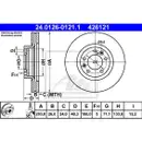 ATE 24.0126-0121.1 Bremsscheiben 2 Stück PEUGEOT