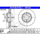 ATE 24.0126-0122.1 Bremsscheiben 2 Stück VOLVO