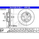 ATE 24.0126-0128.1 Bremsscheiben 2 Stück HYUNDAI