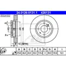 ATE 24.0126-0131.1 Bremsscheiben 2 Stück MITSUBISHI