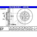 ATE 24.0126-0125.1 Bremsscheiben 2 Stück FIAT