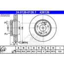 ATE 24.0126-0126.1 Bremsscheiben 2 Stück HYUNDAI