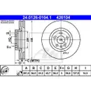 ATE 24.0126-0104.1 Bremsscheiben 2 Stück CITROËN