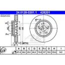 ATE 24.0128-0201.1 Bremsscheiben 2 Stück OPEL