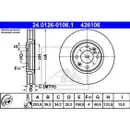 ATE 24.0126-0106.1 Bremsscheiben 2 Stück PEUGEOT
