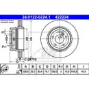 ATE 24.0122-0224.1 Bremsscheiben 2 Stück BMW