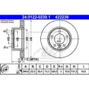 ATE 24.0122-0239.1 Bremsscheiben 2 Stück BMW