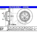ATE 24.0122-0236.1 Bremsscheiben 2 Stück BMW