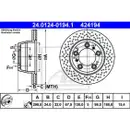 ATE 24.0124-0194.1 Bremsscheiben 2 Stück PORSCHE