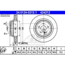 ATE 24.0124-0212.1 Bremsscheiben 2 Stück MERCEDES-BENZ