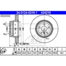 ATE 24.0124-0216.1 Bremsscheiben 2 Stück BMW