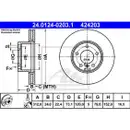 ATE 24.0124-0203.1 Bremsscheiben 2 Stück BMW
