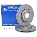 ATE 24.0124-0221.1 Bremsscheiben 2 Stück RENAULT