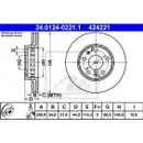 ATE 24.0124-0221.1 Bremsscheiben 2 Stück RENAULT