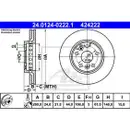 ATE 24.0124-0222.1 Bremsscheiben 2 Stück RENAULT