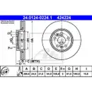 ATE 24.0124-0224.1 Bremsscheiben 2 Stück für RENAULT