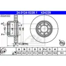 ATE 24.0124-0228.1 Bremsscheiben 2 Stück IVECO