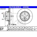 ATE 24.0124-0239.2 Bremsscheiben 2 Stück BMW