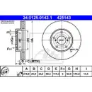 ATE 24.0125-0143.1 Bremsscheiben 2 Stück TOYOTA