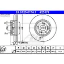 ATE 24.0125-0174.1 Bremsscheiben 2 Stück HONDA