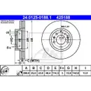 ATE 24.0125-0188.1 Bremsscheiben 2 Stück MAZDA