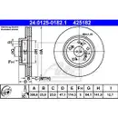 ATE 24.0125-0182.1 Bremsscheiben 2 Stück HONDA