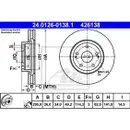 ATE 24.0126-0138.1 Bremsscheiben 2 Stück TOYOTA