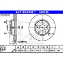 ATE 24.0126-0148.1 Bremsscheiben 2 Stück TOYOTA