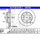 ATE 24.0126-0145.1 Bremsscheiben 2 Stück MITSUBISHI