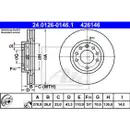 ATE 24.0126-0146.1 Bremsscheiben 2 Stück OPEL