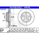 ATE 24.0126-0164.1 Bremsscheiben 2 Stück für MITSUBISHI