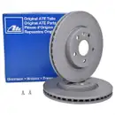 ATE 24.0126-0165.1 Bremsscheiben 2 Stück OPEL