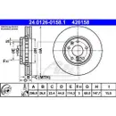 ATE 24.0126-0158.1 Bremsscheiben 2 Stück RENAULT