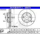 ATE 24.0126-0171.1 Bremsscheiben 2 Stück KIA