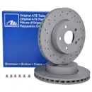 ATE 24.0128-0100.1 Bremsscheiben 2 Stück MERCEDES-BENZ