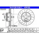 ATE 24.0128-0100.1 Bremsscheiben 2 Stück MERCEDES-BENZ
