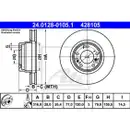 ATE 24.0128-0105.1 Bremsscheiben 2 Stück BMW