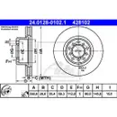 ATE 24.0128-0102.1 Bremsscheiben 2 Stück MERCEDES-BENZ
