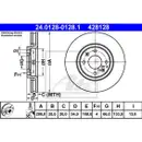 ATE 24.0128-0128.1 Bremsscheiben 2 Stück CITROËN