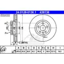 ATE 24.0128-0136.1 Bremsscheiben 2 Stück PEUGEOT