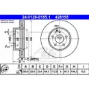 ATE 24.0128-0155.1 Bremsscheiben 2 Stück MERCEDES-BENZ
