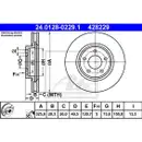 ATE 24.0128-0229.1 Bremsscheiben 2 Stück für JAGUAR