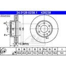 ATE 24.0128-0238.1 Bremsscheiben 2 Stück IVECO