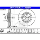 ATE 24.0128-0242.1 Bremsscheiben 2 Stück NISSAN