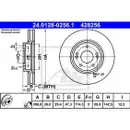 ATE 24.0128-0256.1 Bremsscheiben 2 Stück HYUNDAI