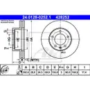 ATE 24.0128-0252.1 Bremsscheiben 2 Stück OPEL