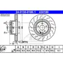 ATE 24.0130-0180.1 Bremsscheiben 2 Stück MERCEDES-BENZ