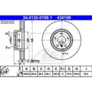 ATE 24.0130-0199.1 Bremsscheiben 2 Stück BMW